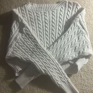 Altar'd State Cable Knit Sweater - Cream